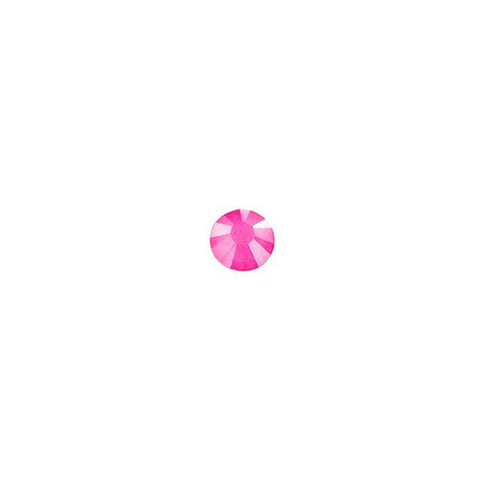 PRESTIGE Crystal, #H2038 Hotfix Round Flatback Rhinestone SS10, Electric Pink LacquerPRO (1 Piece)