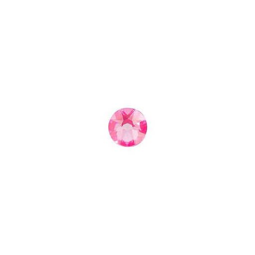 PRESTIGE Crystal, #H2038 Hotfix Round Flatback Rhinestone SS10, Electric Pink LacquerPRO DeLite (1 Piece)