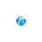 PRESTIGE Crystal, #H2078 Hotfix Round Flatback Rhinestone SS16, Electric Blue LacquerPRO (1 Piece)