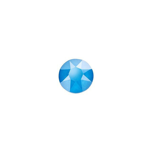 PRESTIGE Crystal, #H2078 Hotfix Round Flatback Rhinestone SS16, Electric Blue LacquerPRO (1 Piece)