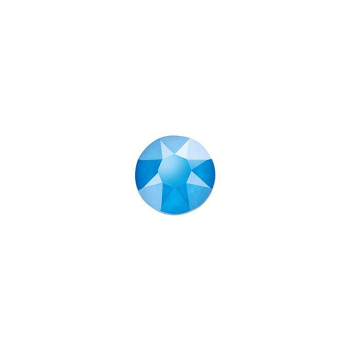 PRESTIGE Crystal, #H2078 Hotfix Round Flatback Rhinestone SS16, Electric Blue LacquerPRO (1 Piece)
