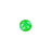 PRESTIGE Crystal, #H2078 Hotfix Round Flatback Rhinestone SS16, Electric Green LacquerPRO (1 Piece)