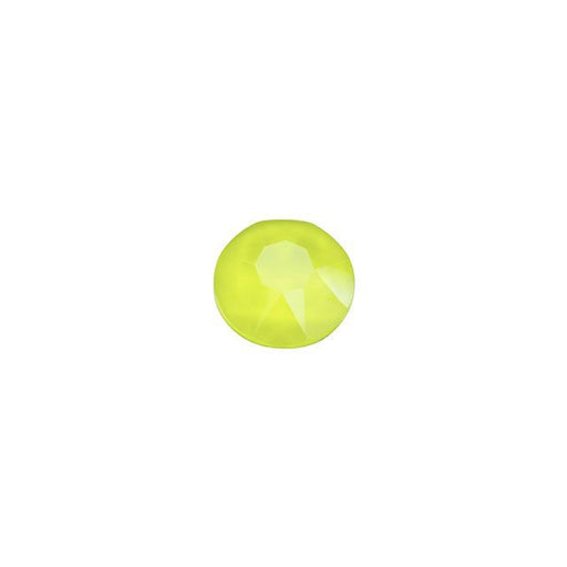 PRESTIGE Crystal, #H2078 Hotfix Round Flatback Rhinestone SS16, Electric Yellow LacquerPRO (1 Piece)