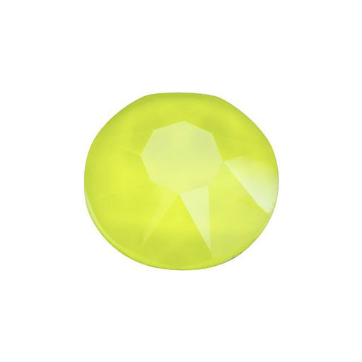 PRESTIGE Crystal, #H2078 Hotfix Round Flatback Rhinestone SS34, Electric Yellow LacquerPRO (1 Piece)