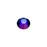 PRESTIGE Crystal, #H2078 Hotfix Round Flatback Rhinestone SS20, Meridian Blue (1 Piece)