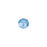 PRESTIGE Crystal, #H2078 Hotfix Round Flatback Rhinestone SS16, Crystal Summer Blue Shiny LacquerPRO (1 Piece)