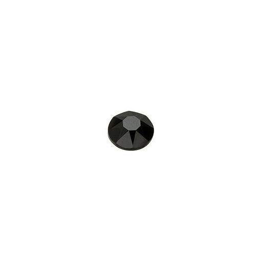 PRESTIGE Crystal, #H2078 Hotfix Round Flatback Rhinestone SS12, Jet (1 Piece)