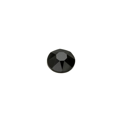 PRESTIGE Crystal, #H2078 Hotfix Round Flatback Rhinestone SS16, Jet (1 Piece)