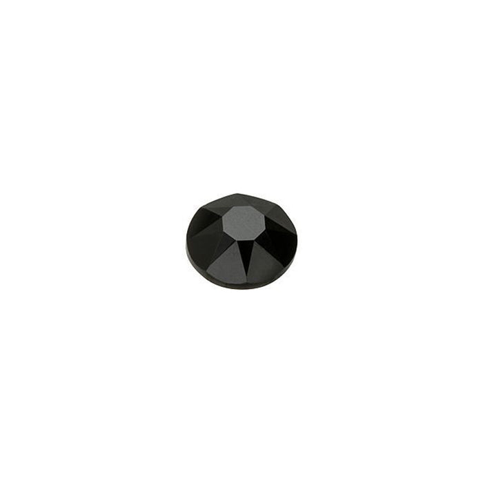 PRESTIGE Crystal, #H2078 Hotfix Round Flatback Rhinestone SS16, Jet (1 Piece)