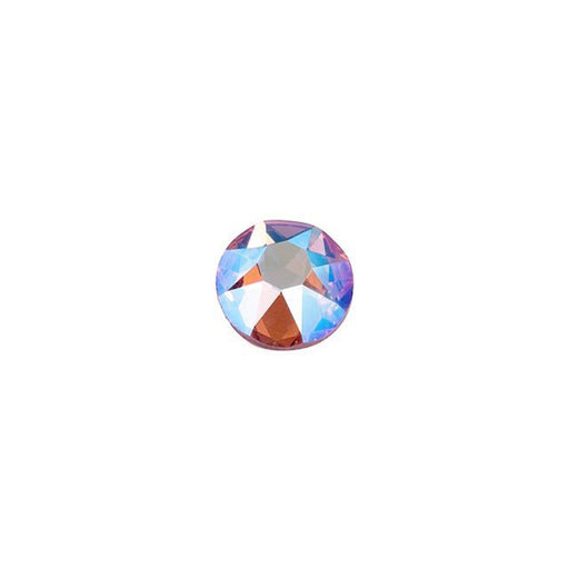 PRESTIGE Crystal, #H2078 Swarovski Hotfix Round Flatback Rhinestone SS16, Light Rose Shimmer (1 Piece)
