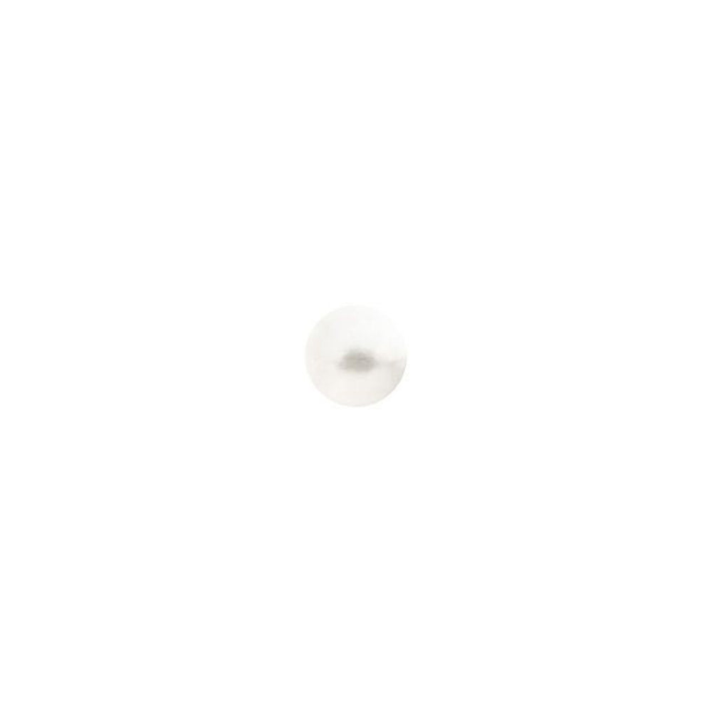 PRESTIGE Crystal, #H2080 Hotfix Round Cabochon Flatback SS10, White Pearl (1 Piece)