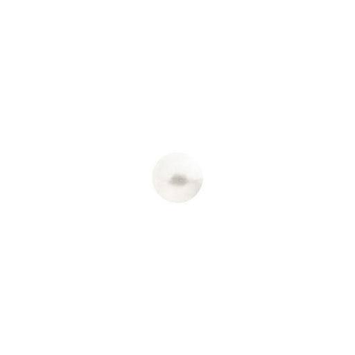 PRESTIGE Crystal, #H2080 Swarovski Hotfix Round Cabochon Flatback SS10, White Pearl (1 Piece)