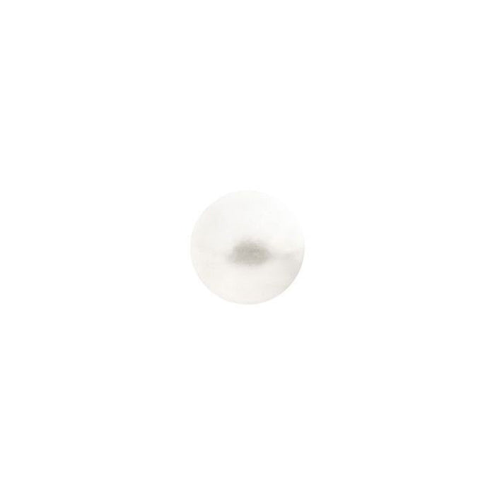 PRESTIGE Crystal, #H2080 Swarovski Hotfix Round Cabochon Flatback SS16, White Pearl (1 Piece)