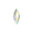 PRESTIGE Crystal, #H2201 Hotfix Marquise Flatback Rhinestone 14x6.0mm, Crystal AB (1 Piece)
