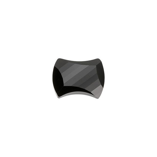PRESTIGE Crystal, #H2540 Hotfix Curvy Flatback Rhinestone 9x7mm, Jet (1 Piece)
