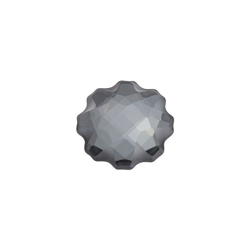 PRESTIGE Crystal, #H2612 Hotfix Jelly Fish Flatback Rhinestone 10mm, Partly Frosted Crystal Silver Night (1 Piece)
