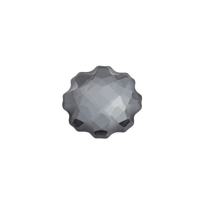 PRESTIGE Crystal, #H2612 Hotfix Jelly Fish Flatback Rhinestone 10mm, Partly Frosted Crystal Silver Night (1 Piece)
