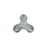 PRESTIGE Crystal, #H2708 Hotfix Molecule Flatback Rhinestone 8x8.5mm, Crystal Blue Shade (1 Piece)