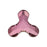 PRESTIGE Crystal, #H2708 Hotfix Molecule Flatback Rhinestone 12.5x13.5mm, Antique Pink (1 Piece)