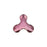 PRESTIGE Crystal, #H2708 Hotfix Molecule Flatback Rhinestone 8x8.5mm, Antique Pink (1 Piece)