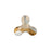 PRESTIGE Crystal, #H2708 Hotfix Molecule Flatback Rhinestone 8x8.5mm, Crystal Golden Shadow (1 Piece)