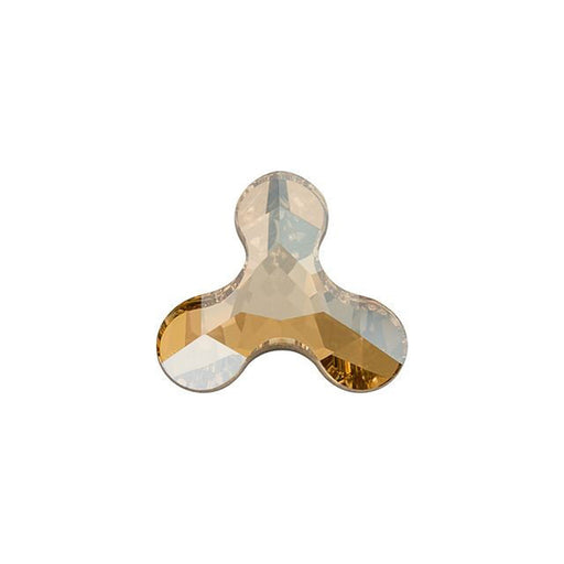 PRESTIGE Crystal, #H2708 Hotfix Molecule Flatback Rhinestone 8x8.5mm, Crystal Golden Shadow (1 Piece)