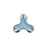 PRESTIGE Crystal, #H2708 Hotfix Molecule Flatback Rhinestone 8x8.5mm, Denim Blue (1 Piece)