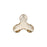 PRESTIGE Crystal, #H2708 Hotfix Molecule Flatback Rhinestone 8x8.5mm, Light Silk (1 Piece)
