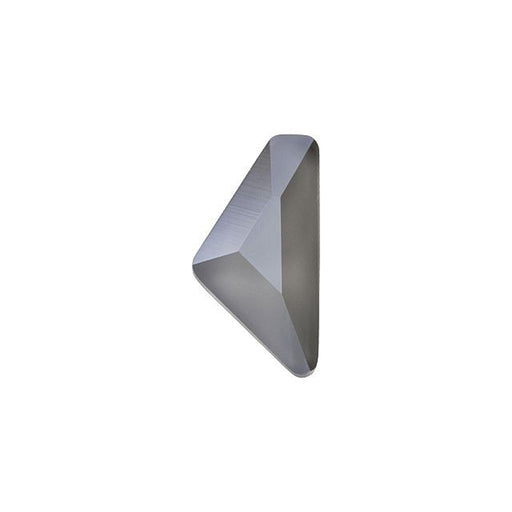 PRESTIGE Crystal, #H2738 Hotfix Triangle Alpha Flatback Rhinestone 10x5mm, Dark Grey Shiny LacquerPRO (1 Piece)