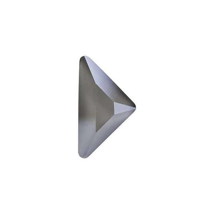 PRESTIGE Crystal, #H2740 Hotfix Triangle Gamma Flatback Rhinestone 10x10mm, Dark Grey Shiny LacquerPRO (1 Piece)
