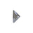 PRESTIGE Crystal, #H2740 Hotfix Triangle Gamma Flatback Rhinestone 8.3x8.3mm, Dark Grey Shiny LacquerPRO (1 Piece)