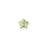 PRESTIGE Crystal, #H2754 Hotfix Star Flower Flatback Rhinestone 4mm, Peridot (1 Piece)