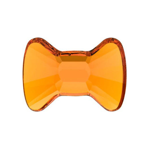 PRESTIGE Crystal, #H2858 Hotfix Bow Tie Flatback Rhinestone 9x6.5mm, Tangerine (1 Piece)