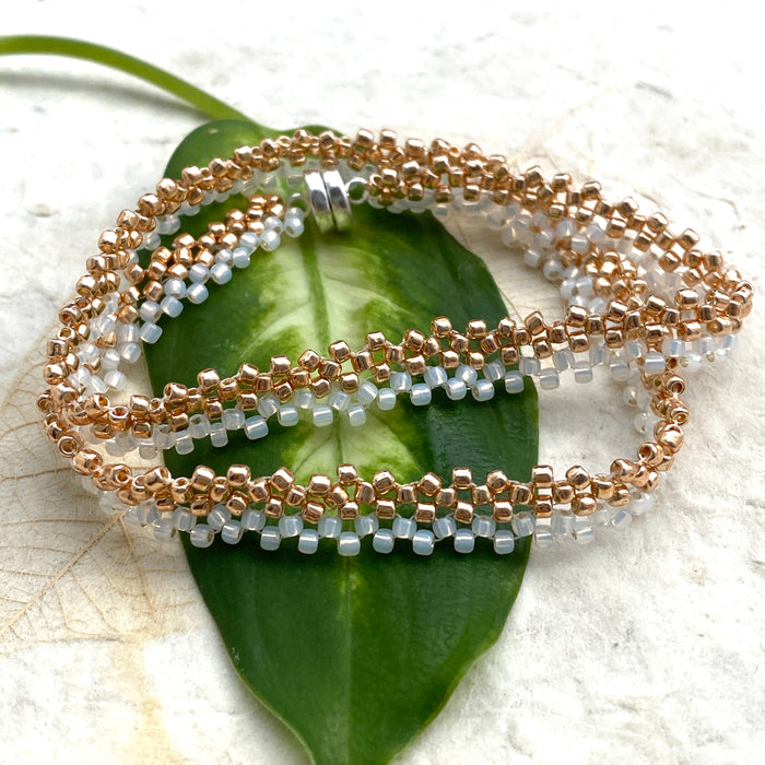 Beaded Lace Wrap Bracelet