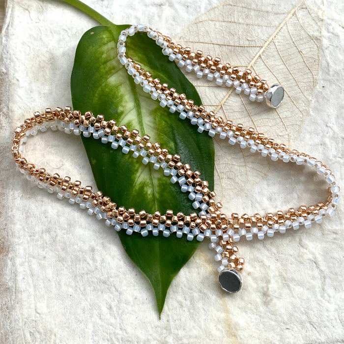 Beaded Lace Wrap Bracelet