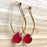 Scarlet Hoop Earrings