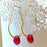 Scarlet Hoop Earrings