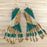 Modern Color Blocked Fringe Earrings