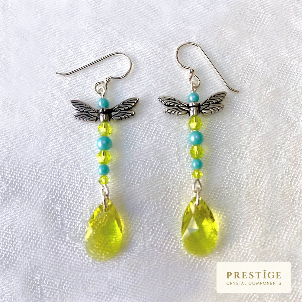 Dragonfly Drop Earrings