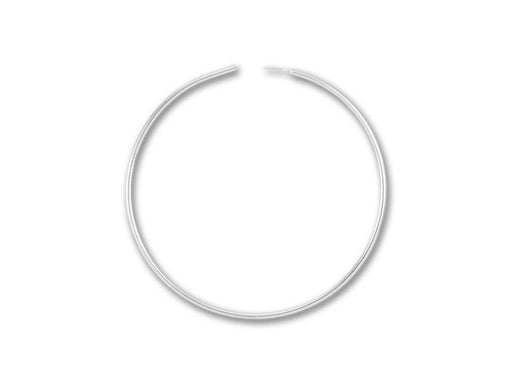 Sterling Silver Endless Beading Hoop 1-Inch (2 Pairs)