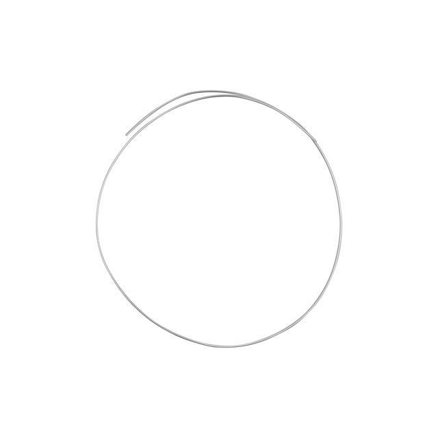 Craft Wire, Round 12 Gauge Half Hard, Sterling Silver (1 Foot)