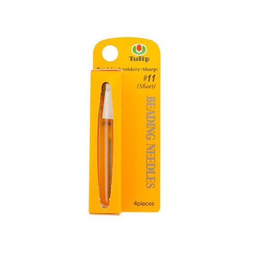 Tulip Embroidery Needles, Size #11 Sharp Tip Short 37x0.41mm (1 Pack)