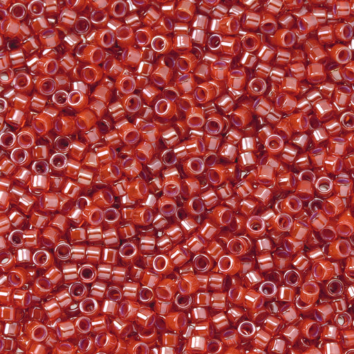 Toho Aiko Seed Beads, 11/0 #1039 'Orange-Lined Lt Hyacinth' (4 Grams)