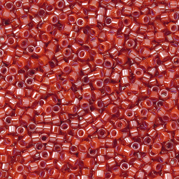 Toho Aiko Seed Beads, 11/0 #1039 'Orange-Lined Lt Hyacinth' (4 Grams)