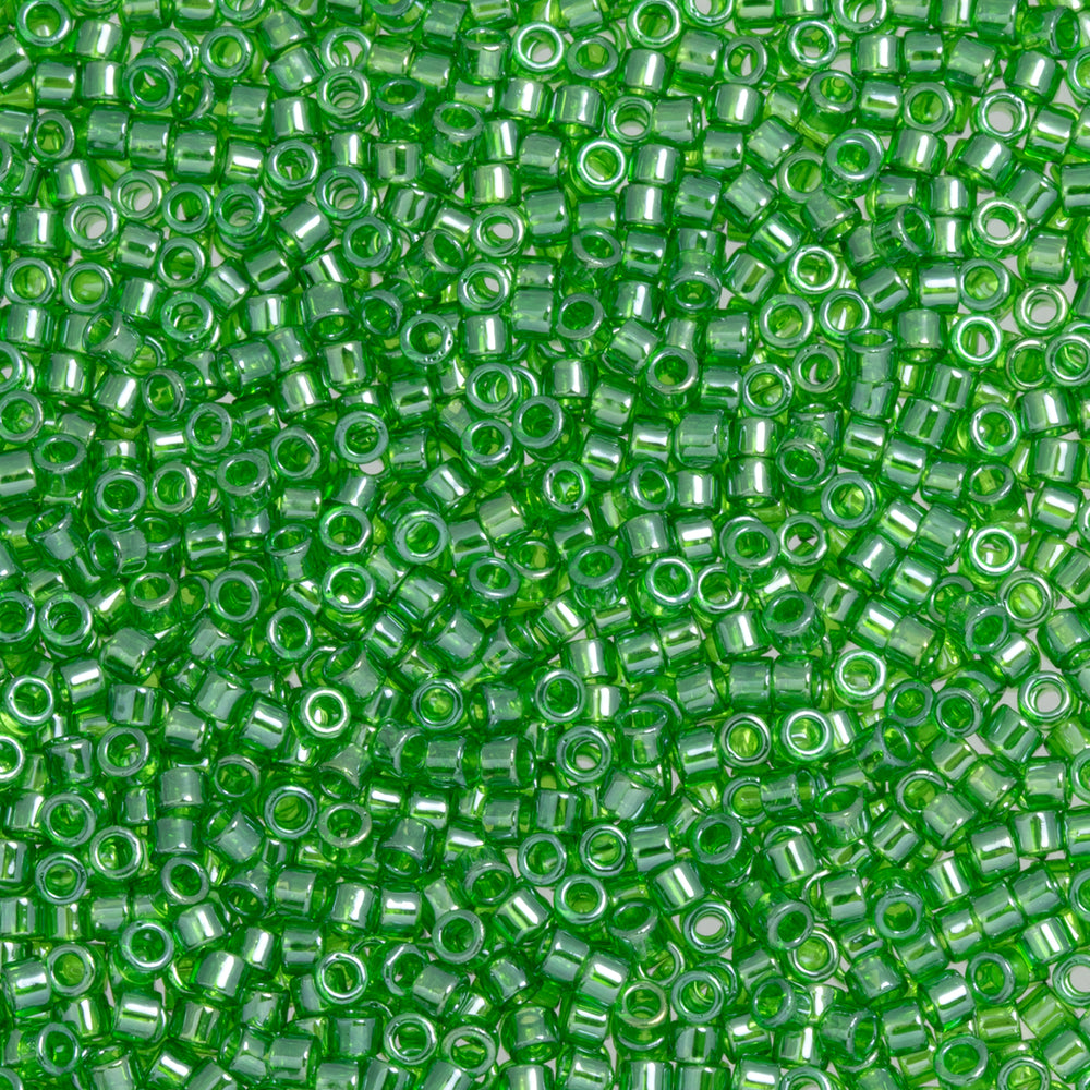Toho Aiko Seed Beads, 11/0 #108 'Transparent Peridot Luster' (4 Grams)
