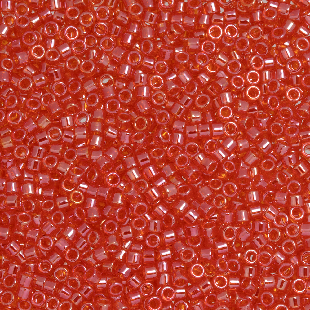Toho Aiko Seed Beads, 11/0 #109 'Transparent Lt Siam Ruby Luster' (4 Grams)