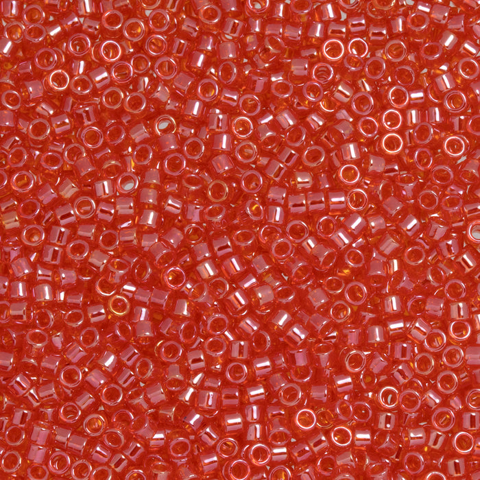 Toho Aiko Seed Beads, 11/0 #109 'Transparent Lt Siam Ruby Luster' (4 Grams)