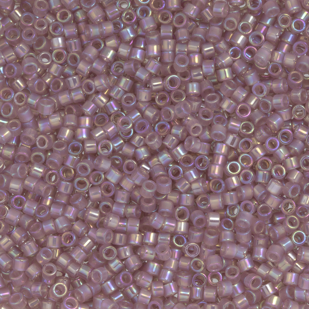 Toho Aiko Seed Beads, 11/0 #1251 'Translucent Dusty Rose Rainbow' (4 Grams)