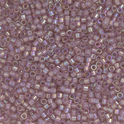 Toho Aiko Seed Beads, 11/0 #1251 'Translucent Dusty Rose Rainbow' (4 Grams)