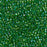 Toho Aiko Seed Beads, 11/0 #167B 'Transparent Grass Green Rainbow' (4 Grams)